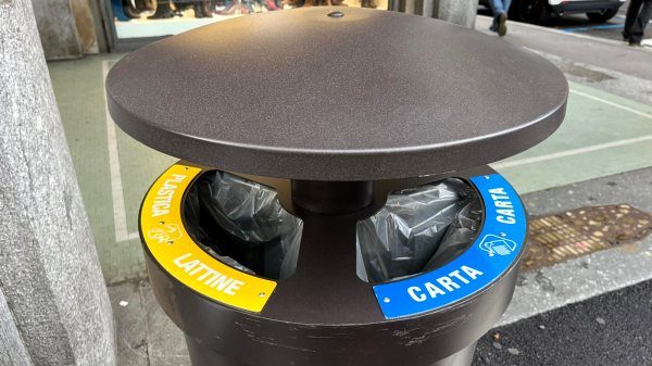 rifiuti cestini luino fototrappole