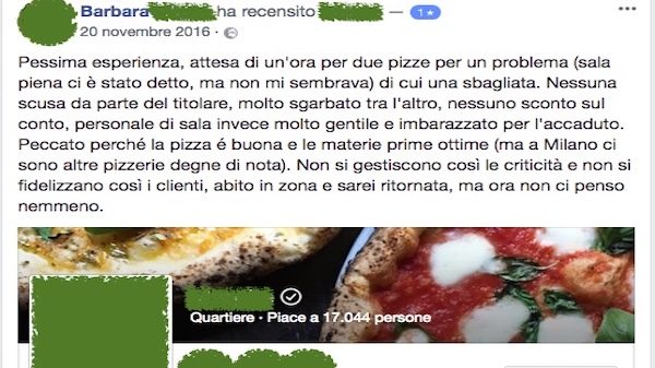 Ristoranti varese recensioni negative