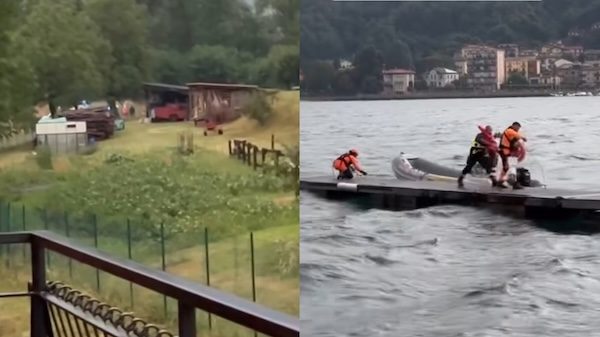 Brusimpiano barca parapendio azzio
