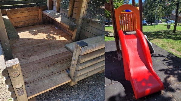 Castellanza vandali parco giochi