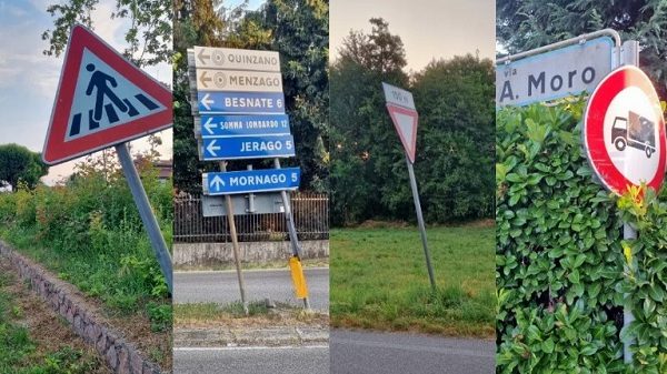 sumirago romano cartelli segnaletica