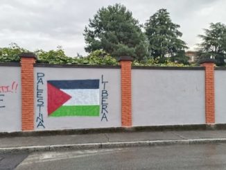 Gallarate murales insulti Israele