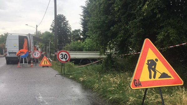 cantiere lavori strada cartello