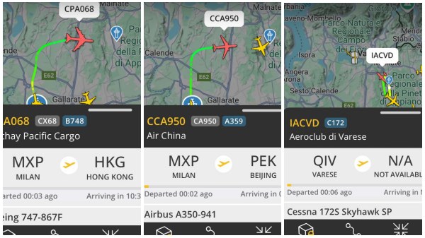 voli malpensa vedano rumore 