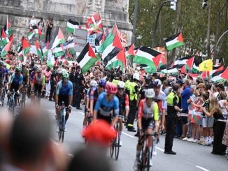 Vuelta Bilbao protesta Palestina Israele