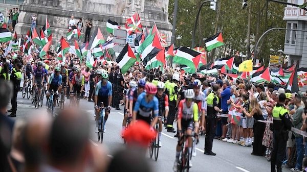 Vuelta Bilbao protesta Palestina Israele