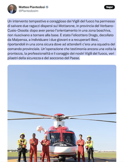 piantedosi ministro drago