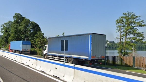 Travedona viabilità sperimentale camion