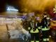 Incendio autogrill auto