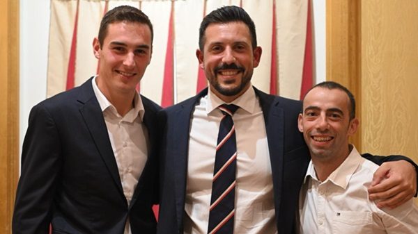 Da sinistra: Federico Grossi, Riccardo Colombo e Gavino Sanna