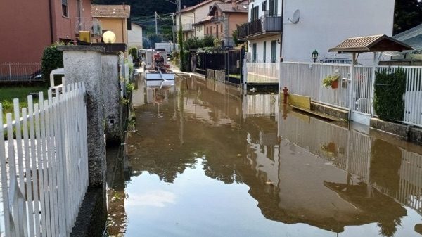 Vergiate allagamenti provinciale rotonda
