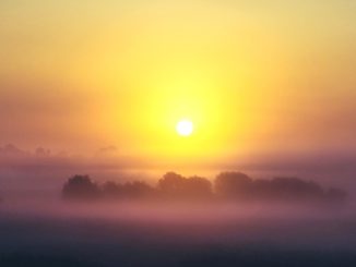 tempo stabile nebbia pianura