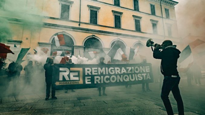 Novara manifestazione remigrazione reazioni