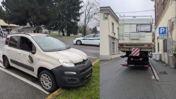 Gallarate auto abbandonate rimosse
