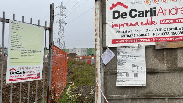 olgiate polo logistico cartello cantiere