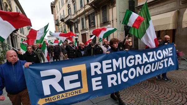 Novara remigrazione riconquista corteo
