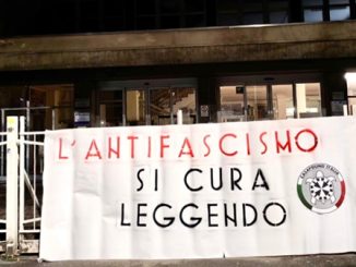 legnano striscione casapound antifascismo