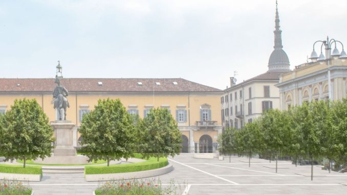 Novara piazza Martiri pedonale