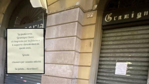 Novara chiusura pasticceria Gramigni