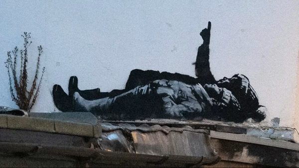 bambini bansky natale