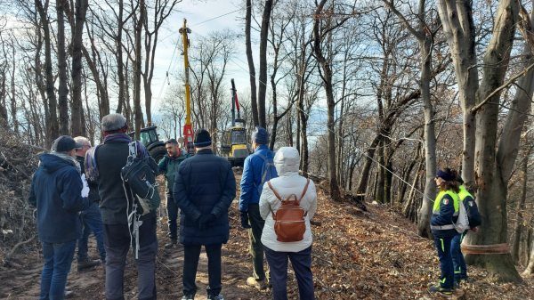 bosco incendiato luvinate cantieri