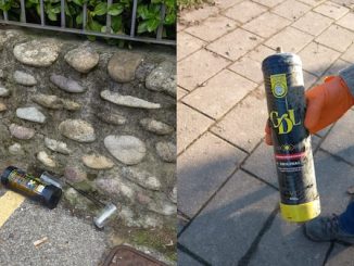 Gallarate bombolette rifiuti sballo
