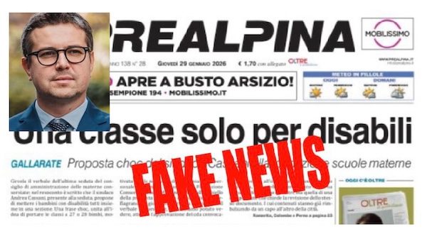 Gallarate cassani fake news