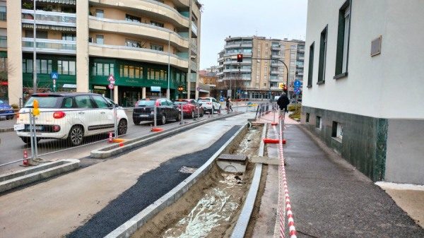 ciclabile belforte traffico