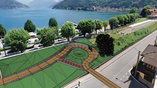 porto ceresio ferrovia lungolago