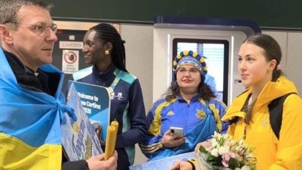 Olimpiadi Malpensa ucraina bandiera