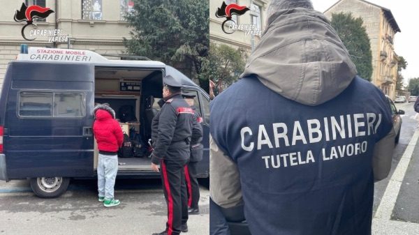 Varese Carabinieri controlli negozi
