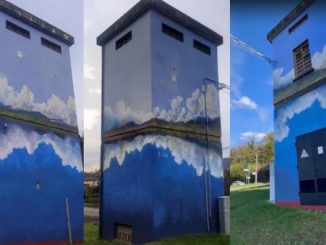 Vergiate murales cabina lago