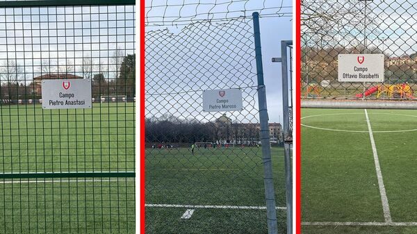 Varese intitolazione campi allenamento