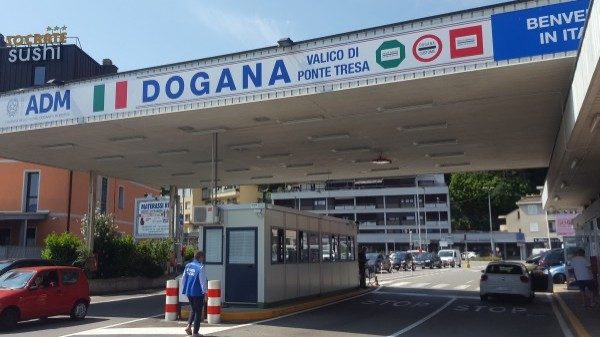 Dogana sequestro ponte Tresa