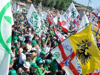 Umberto bossi funerali pontida