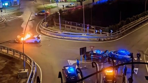 Varese largo Flaiano incidente