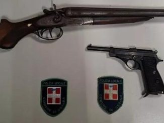 Novara rapina armi allarme
