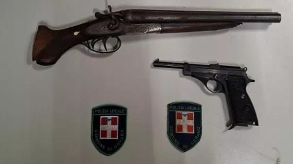 Novara rapina armi allarme