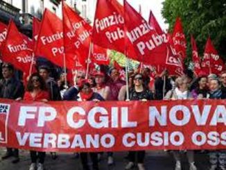 Panda Novara nidi protesta Cgil