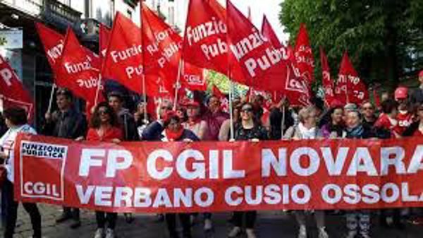 Panda Novara nidi protesta Cgil