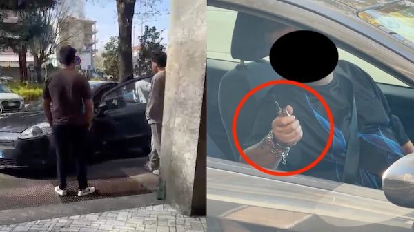 Gallarate stazione minaccia coltello