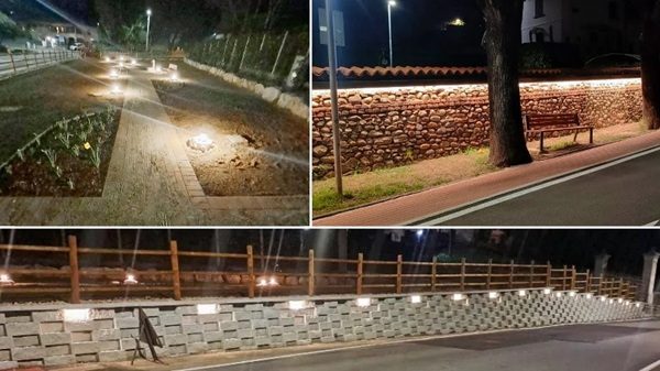 cavaria muro luci viale