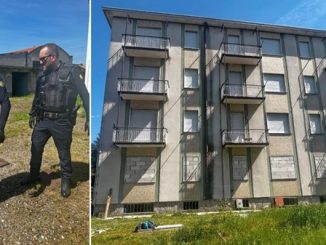 ferno sgomberato condominio stazione