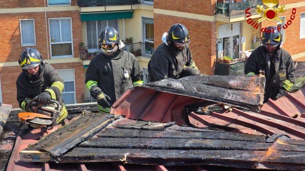 incendio condominio gallarate