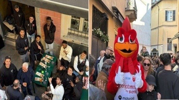 OJM Varese aperitivo tifosi