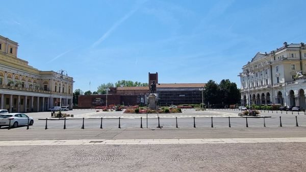 Novara piazza Martiri lavori