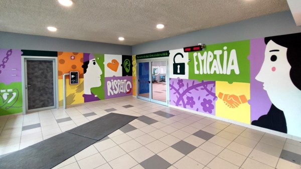 studenti lavena murale violenza