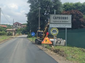 Angera lavori strade asfalto