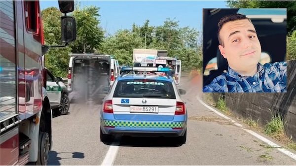 tornavento incidente moto morto