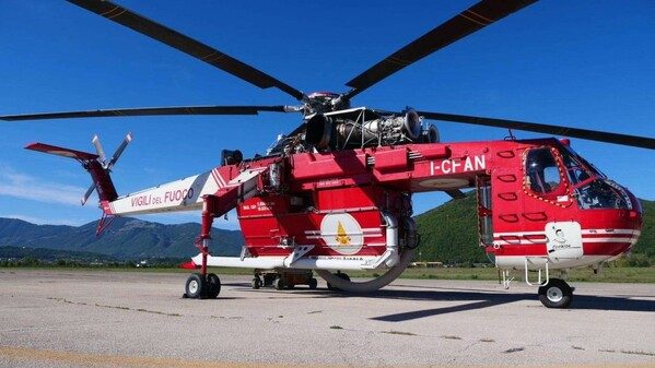 Piemonte incendi elicottero Erickson